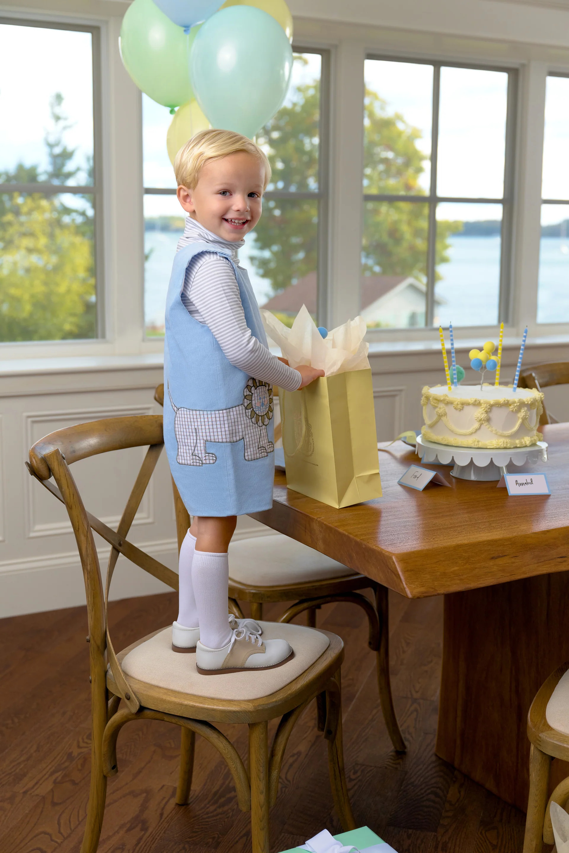 Tatum's Turtleneck & Onesie - Grantley Gray Stripe | The Beaufort Bonnet Company