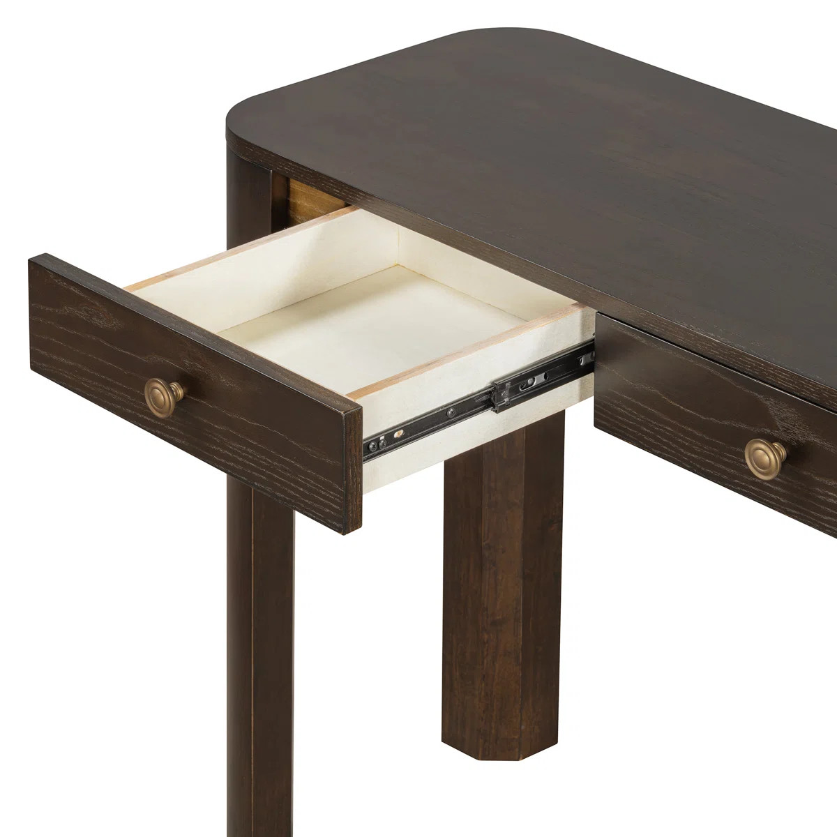 Solstice Classic Retro Console Table With 3 Drawers And Solid Wood LegsByNFusion | Wayfair North America