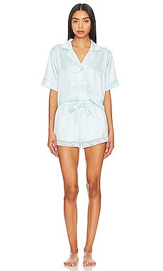 Flora Nikrooz Selena PJ Set in Light Blue from Revolve.com | Revolve Clothing (Global)