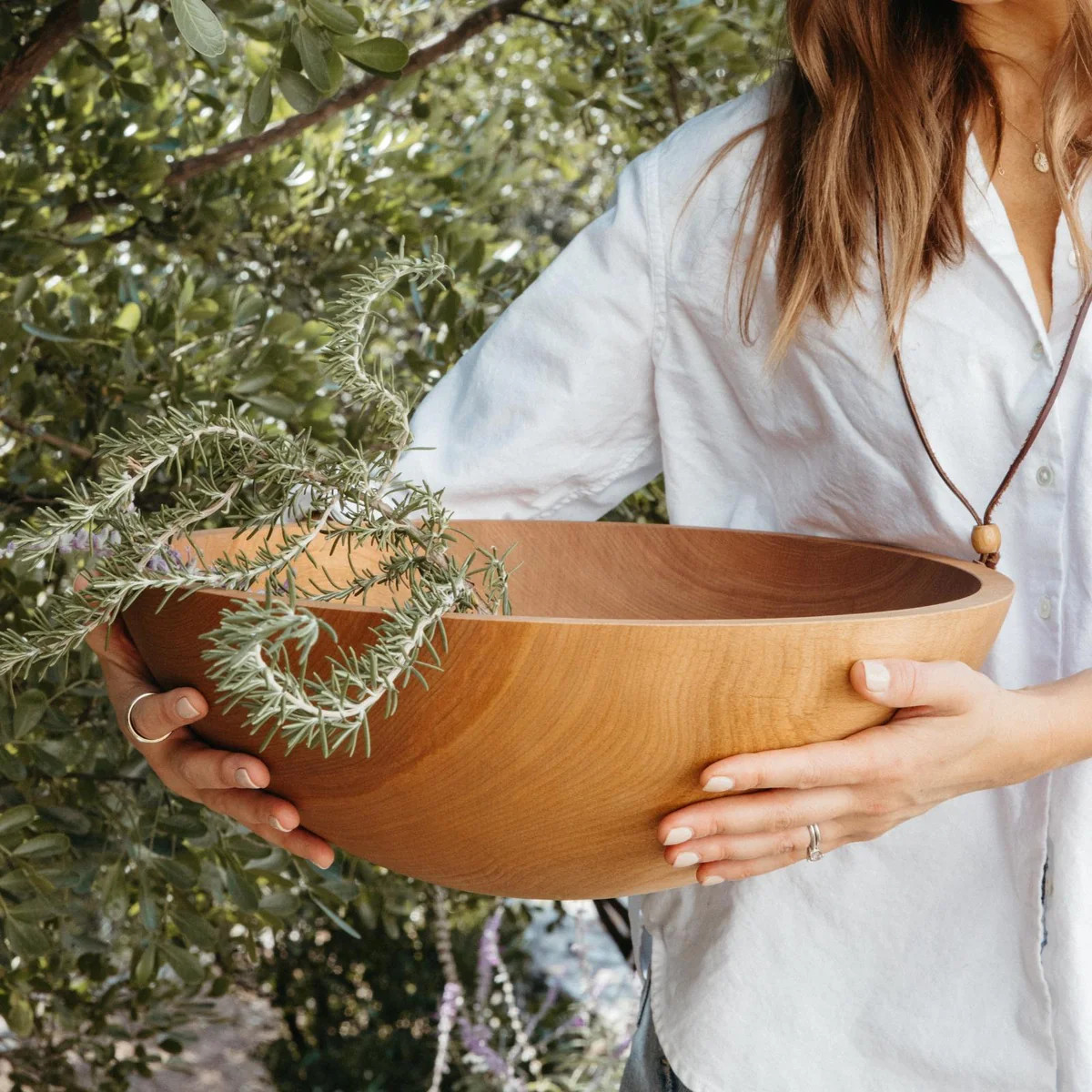 Large Wood Salad Bowl | Casa Zuma
