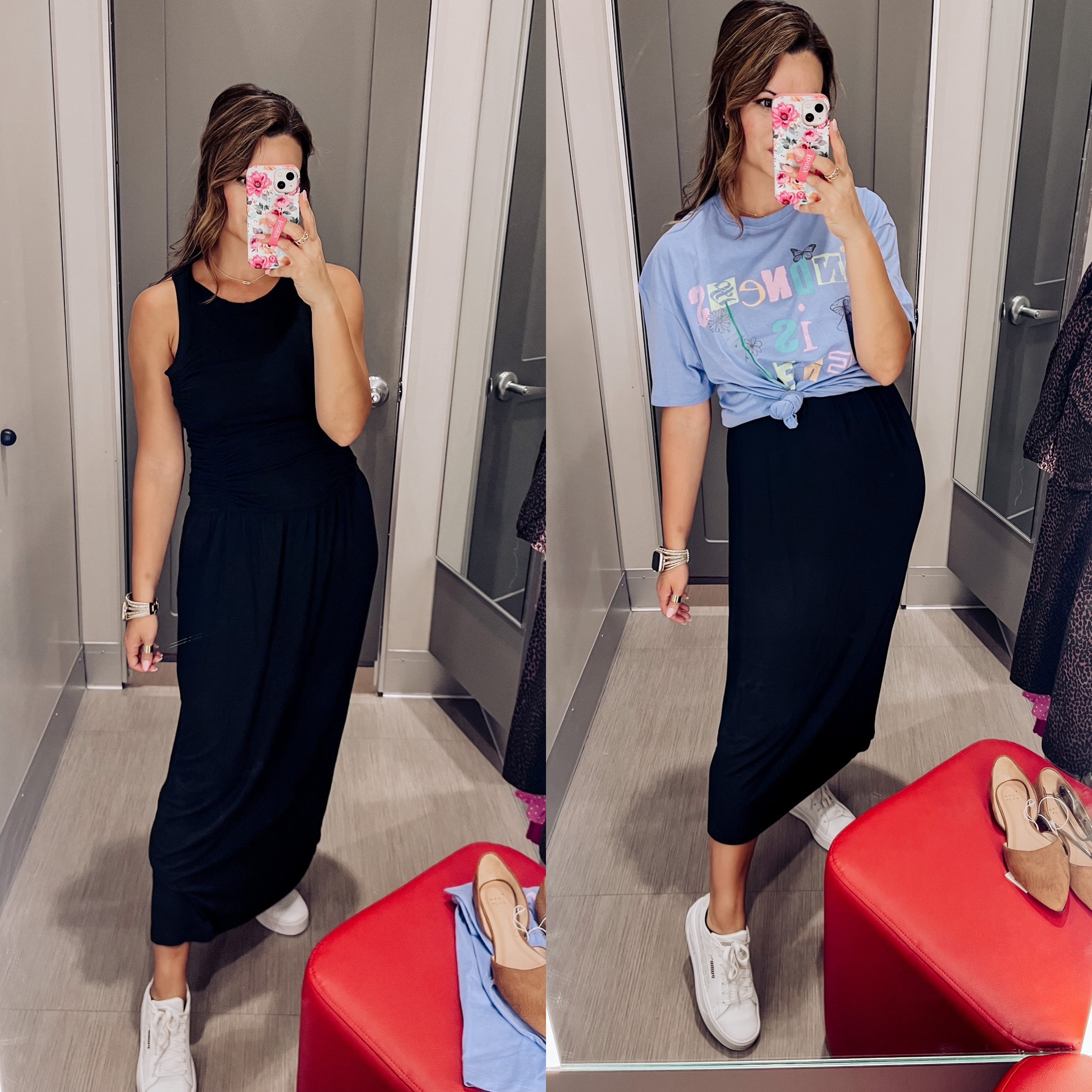 chinese dress ladies BE GREAT RECONSTRUCTED MAXI GRAPHIC TEE WITH DRAWSTRING BACKING – Philthy  Ragz main image 1