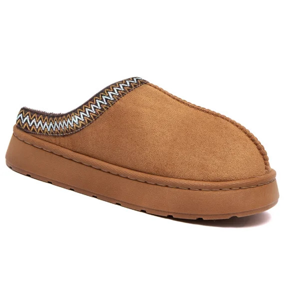 BERANMEY Cozy Platform Fuzzy Slippers for Women and Men Short Ankle Slippers with Anti-Slip Sole ... | Walmart (US)