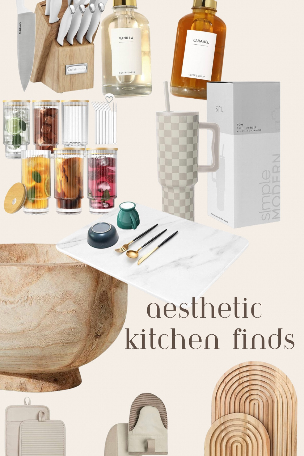 Here are some fun finds to update your kitchen! Kitchen finds cutting board- checkerboard - water cup drying mat- dishes 
