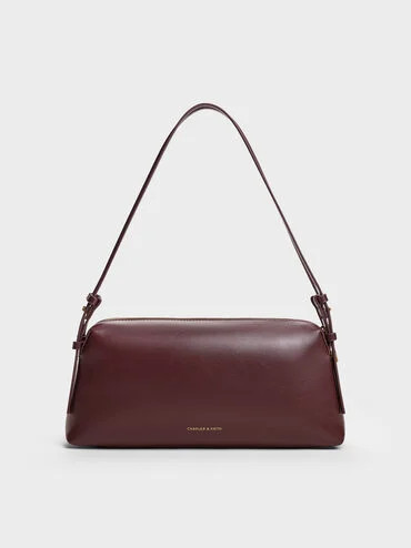 Deyna Double-Strap Shoulder Bag
    
         - Wineberry Red | Charles & Keith US