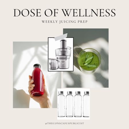 Welcome to ‘Dose of Wellness’ featuring our weekly juicing prep essentials. Start the new year resolutions off on the right start with this wellness routine. Follow us @theconsciouspublicist for more wellness recommendations. We’re excited you’re here! ♠️ #liketkit @shop.ltk

#LTKGiftGuide #LTKhome #LTKfindsunder100