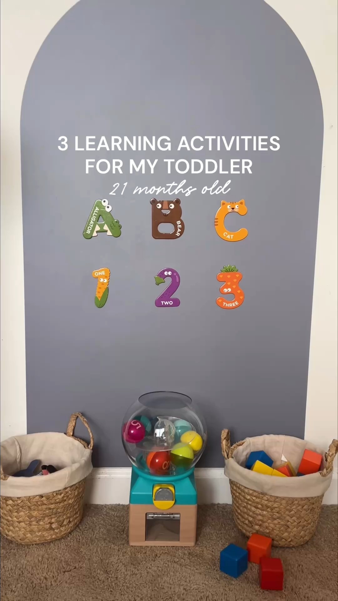 Toddler learning toys we use daily for practicing colors, early counting, letter recognition, and animal sounds. Teacher mom approved and easy to incorporate into everyday play.