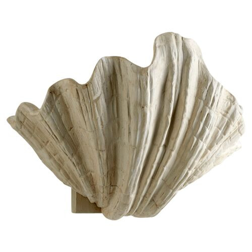 Shelly Wall Sconce, White | One Kings Lane