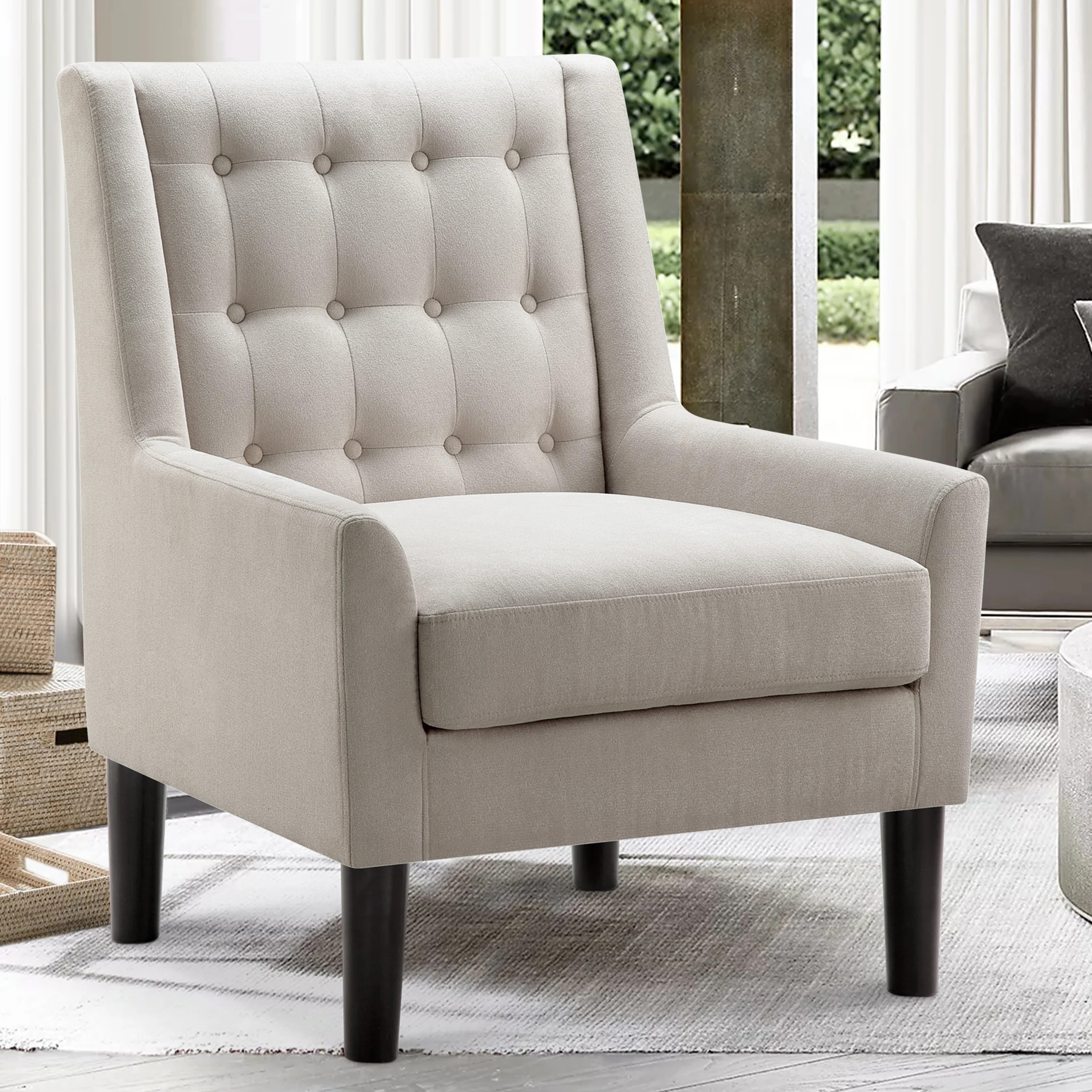 Modern Furniture Reading Arm Living Room Comfy Small Accent Bedroom Chairs, Standard Size | Wayfair North America