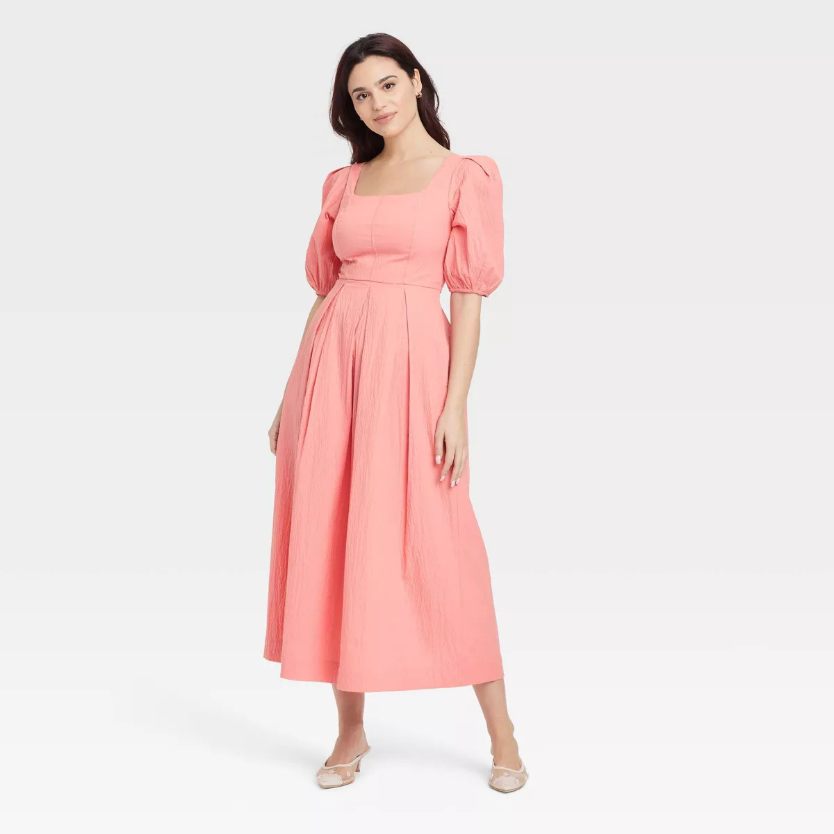 Women's Short Sleeve Midi Dress - A New Day™ | Target
