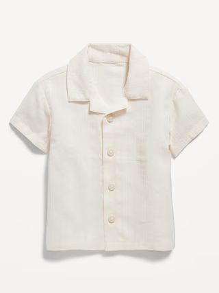 Textured Dobby Camp Shirt for Baby | Old Navy (US)