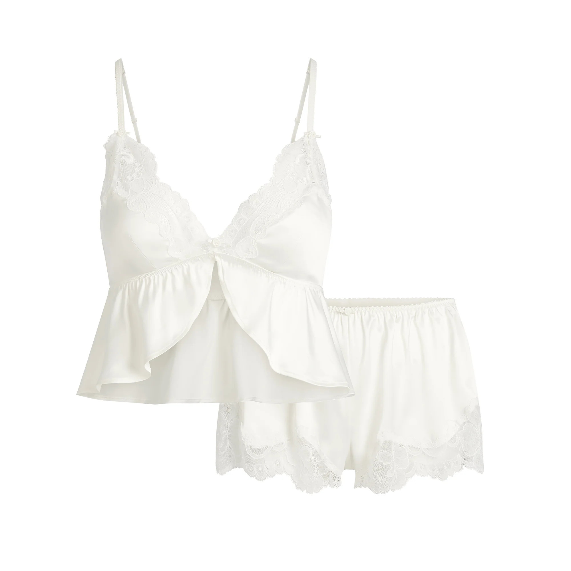 LACE BABYDOLL AND SHORT SET | SKIMS (US)