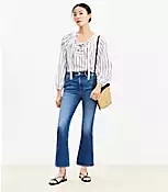 High Rise Kick Crop Jeans in Bright Medium Stone Wash | LOFT