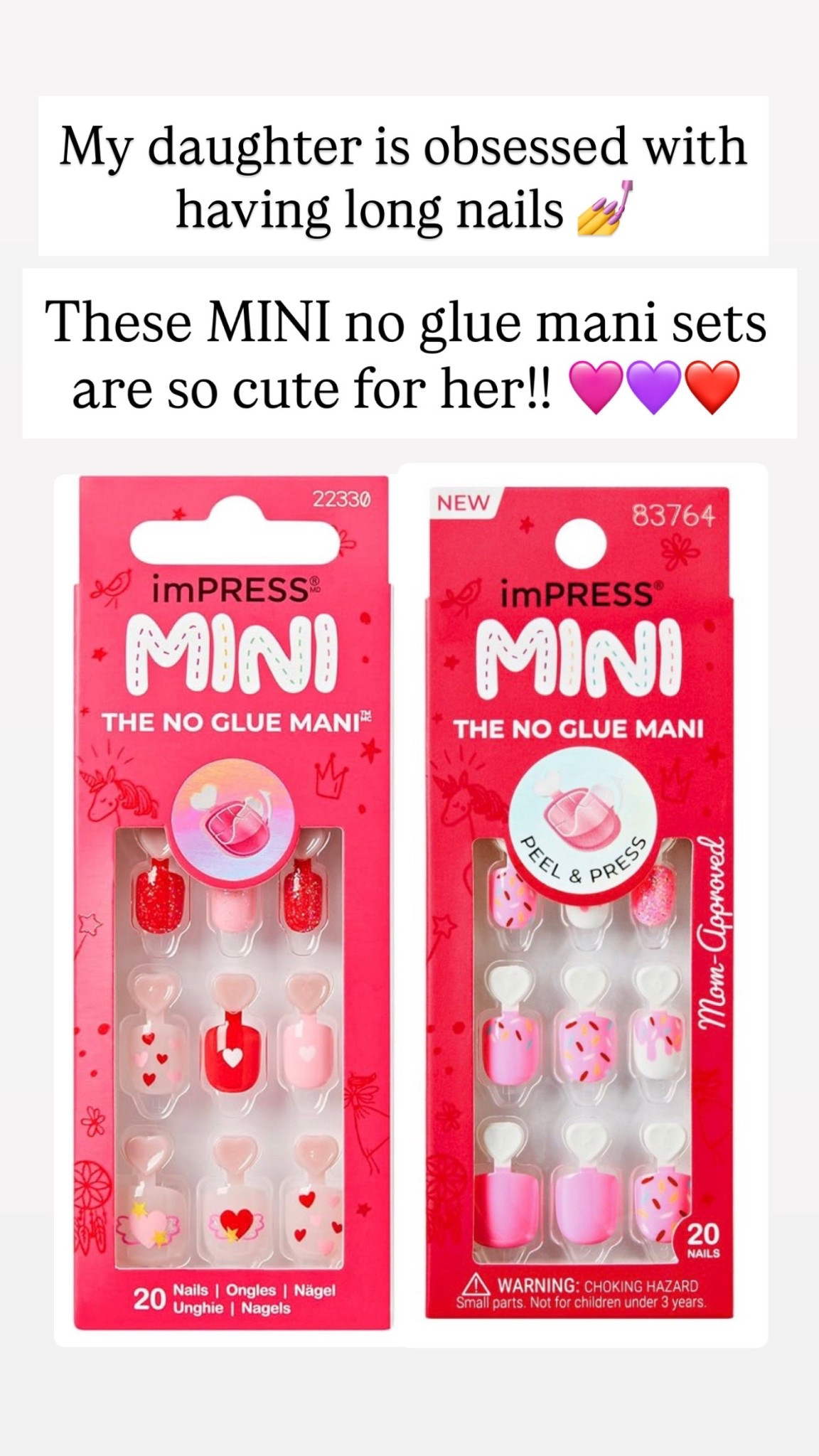 I’m OBSESSED with these nails for my daughter!! She loves having long nails and these are perfect for Valentine’s Day! 

#LTKKids #LTKBeauty