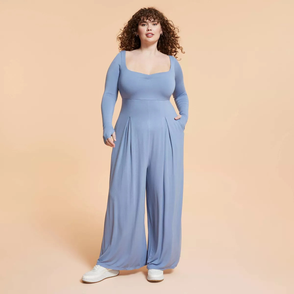 Blogilates Women's Sweetheart Wide-Leg Jumpsuit | Target