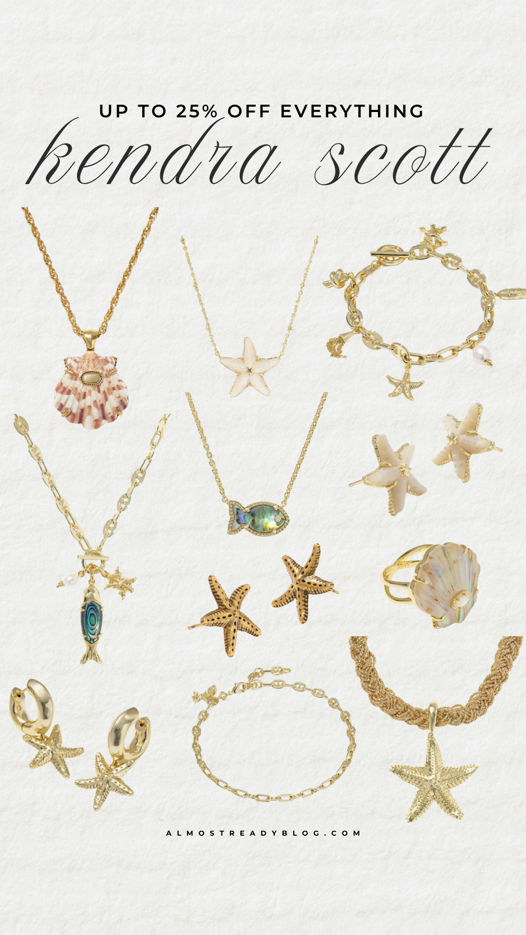 Kendra Scott up to 25% off everything.

kendra scott sale, beach jewelry, coastal style accessories, summer jewelry trends, gold statement jewelry, shell necklace, starfish earrings, vacation accessories, seaside inspired jewelry, layered gold jewelry

#LTKSaleAlert