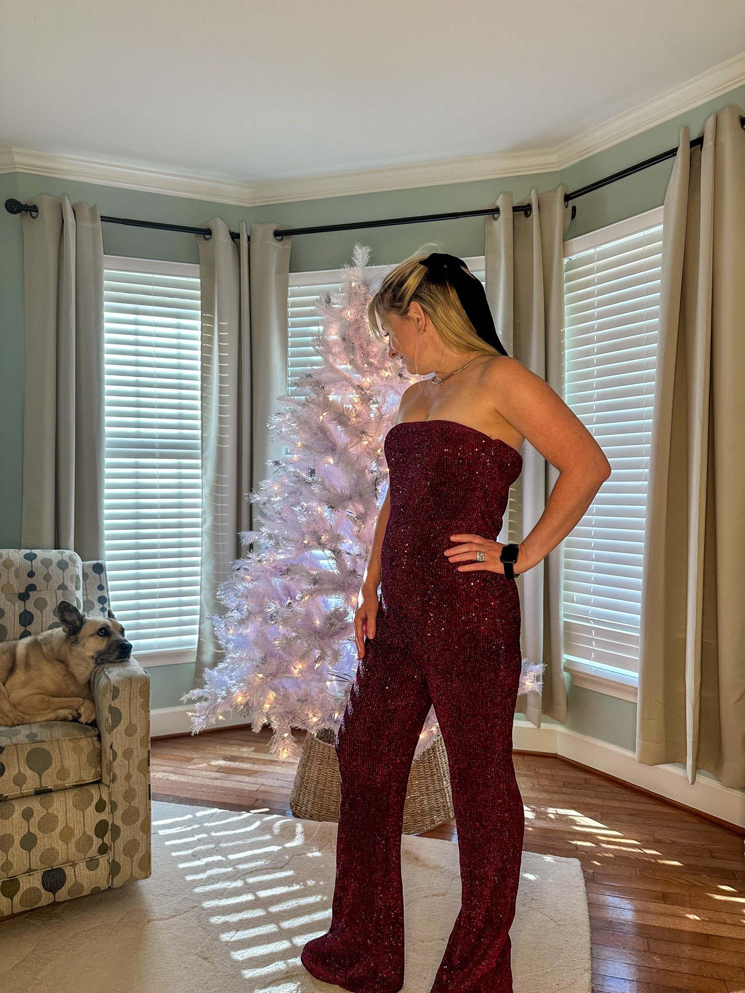 Red holiday sparkle jumpsuit
Long torso approved (wearing med)
Strapless
Black sparkle platform heels
Holiday outfit
Christmas outfit
News years outfit
Target outfitt

#LTKHoliday #LTKparties #LTKfindsunder50