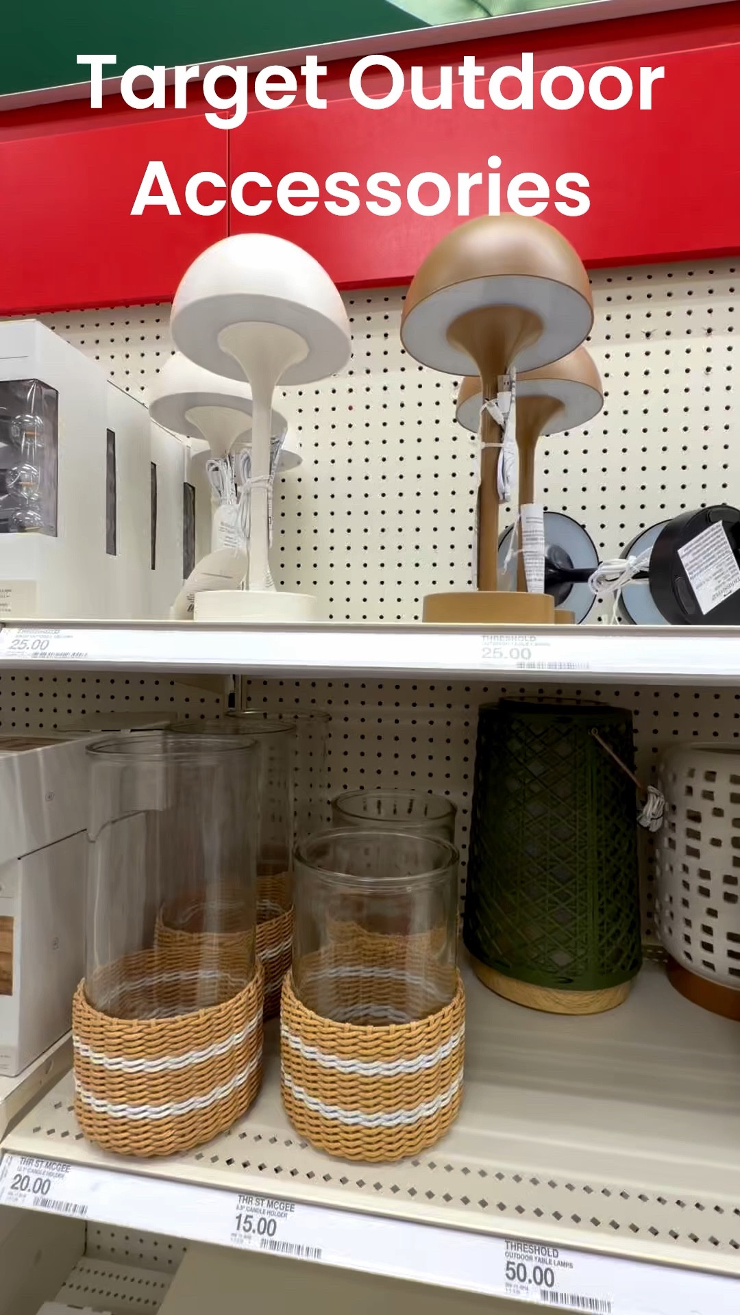From battery powered lamps to candle holders, make your outdoor living stylish and well lit from these Target finds! #target #outdoorliving #lighting #candles 

#LTKHome #LTKSeasonal