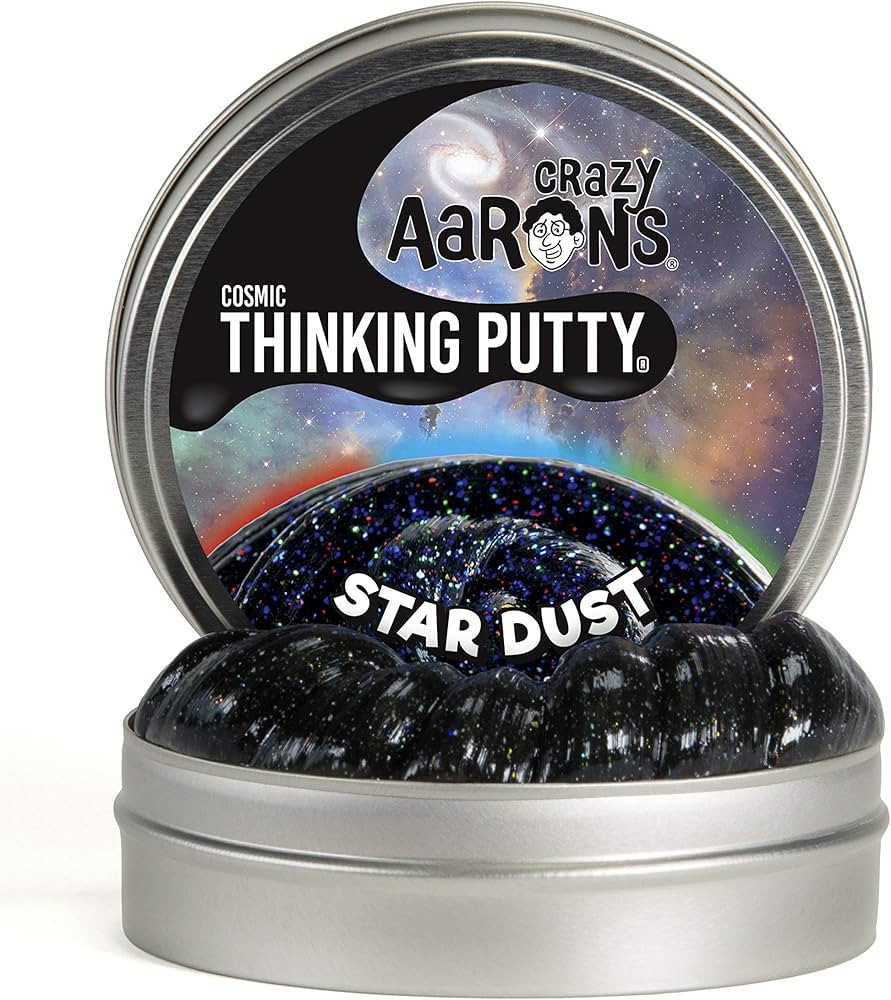 Crazy Aaron's Thinking Putty 4" Tin - Cosmic Star Dust - Multi-Color Sparkle Glow Putty, Soft Tex... | Amazon (US)