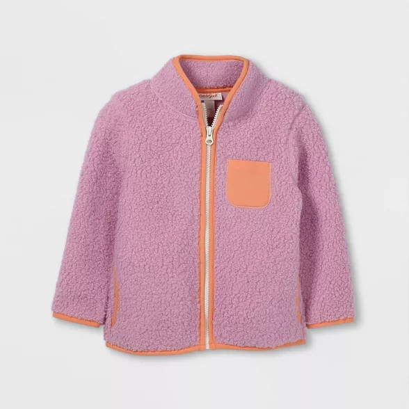Toddler Sherpa Zip-Up Sweatshirt - Cat & Jack™ | Target