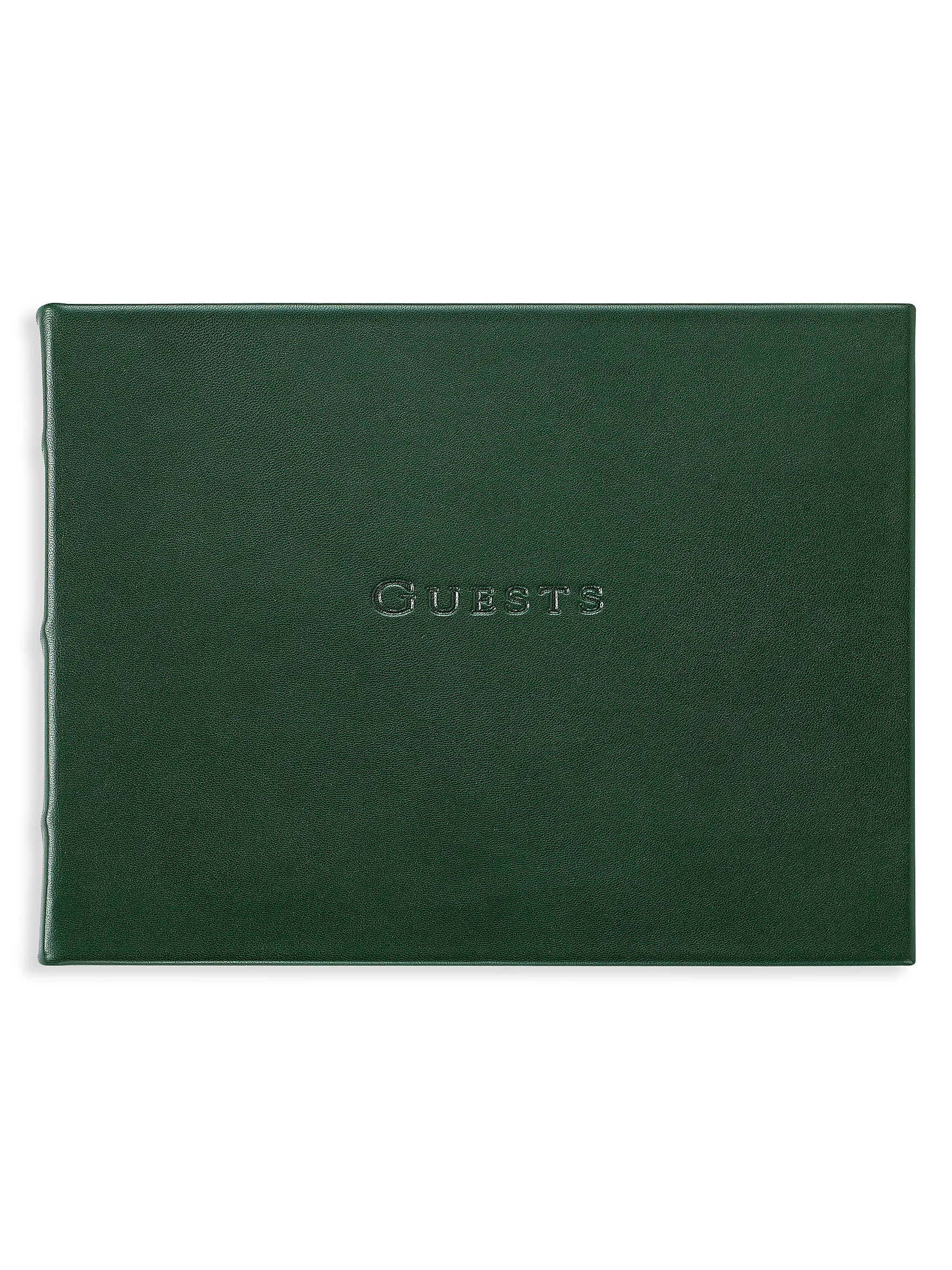 Traditional Leather Guest Book | Saks Fifth Avenue