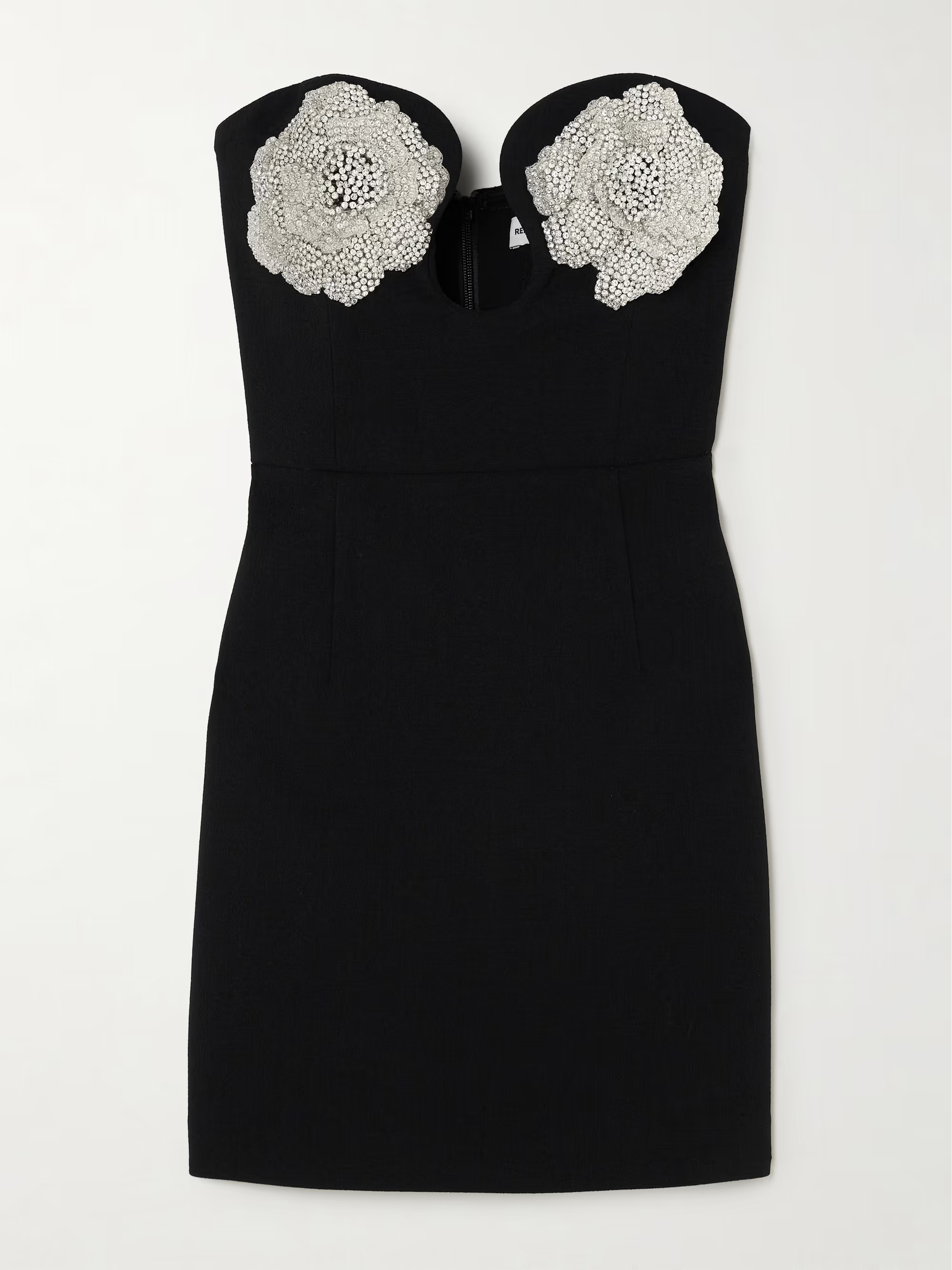 Sachiel strapless crystal-embellished crepe mini dress | NET-A-PORTER (US)