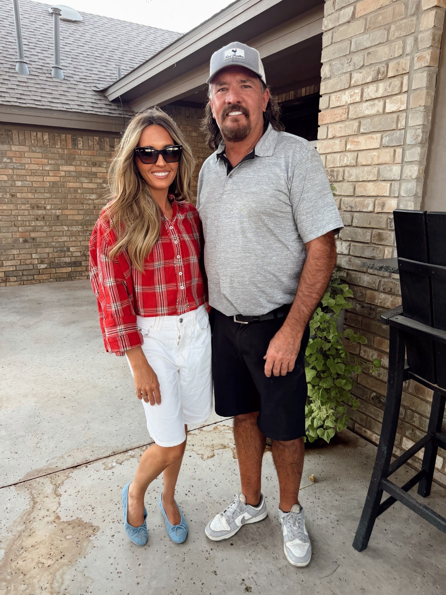 What I wore to watch preslee cheer - size 24 shorts and small in top - sized up half a size in ballet flats
