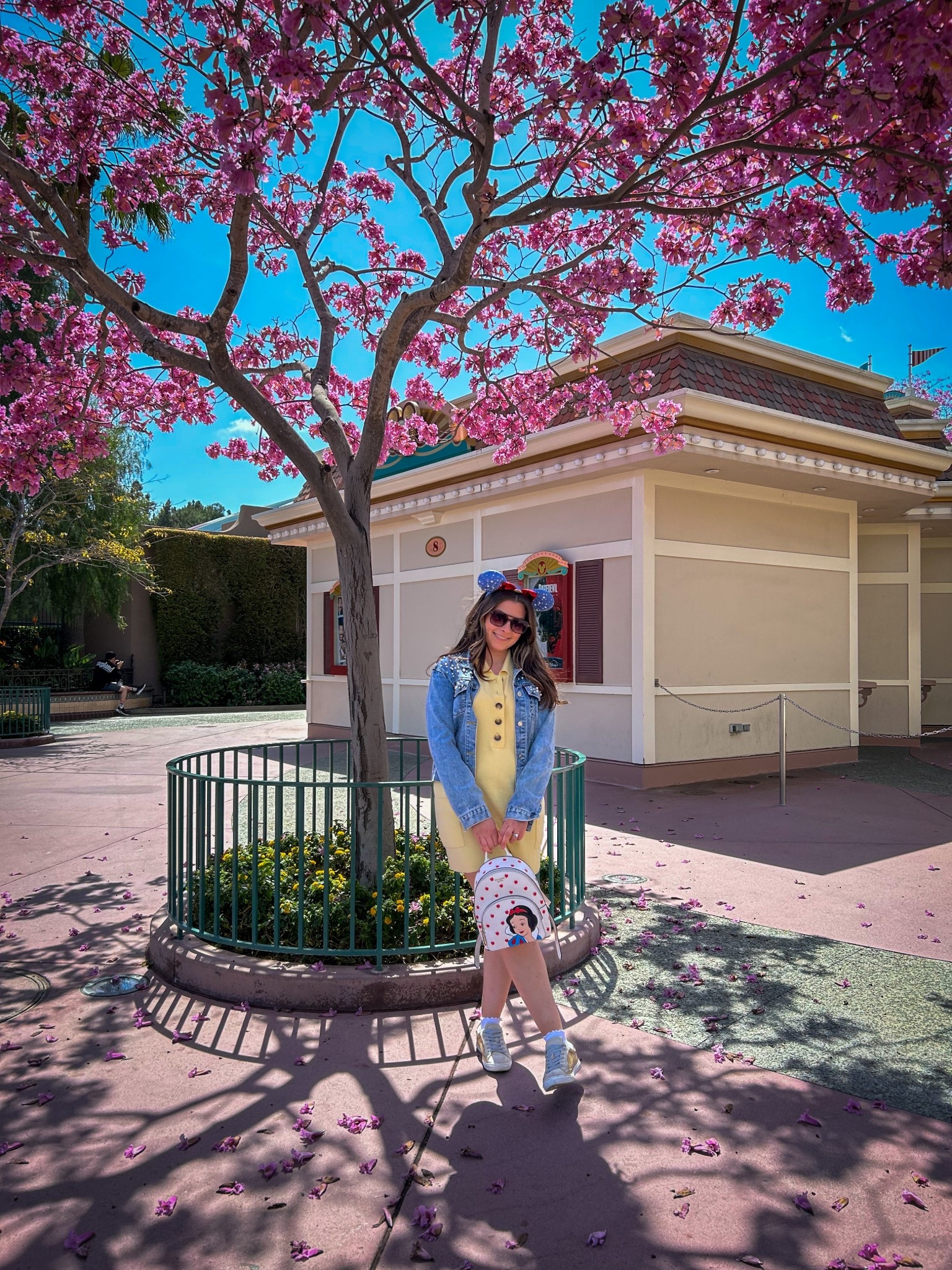 Snow White Disney bound ✨🍎🌸

Ears - Baublebar 
Sunglasses - Aerie 
Romper - Amazon 
Jean Jacket - Amazon 
Bag - Kate Spade 
Socks - SHEIN 
Sneakers - Amazon 

#LTKSeasonal #LTKOver40 #LTKFindsUnder50 #LTKFindsUnder100 #LTKStyleTip #LTKTravel #LTKShoeCrush #LTKItBag