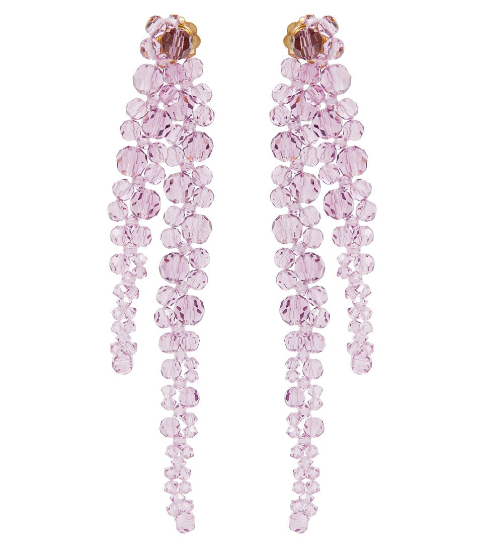 Crystal-embellished drop earrings | Mytheresa (US/CA)