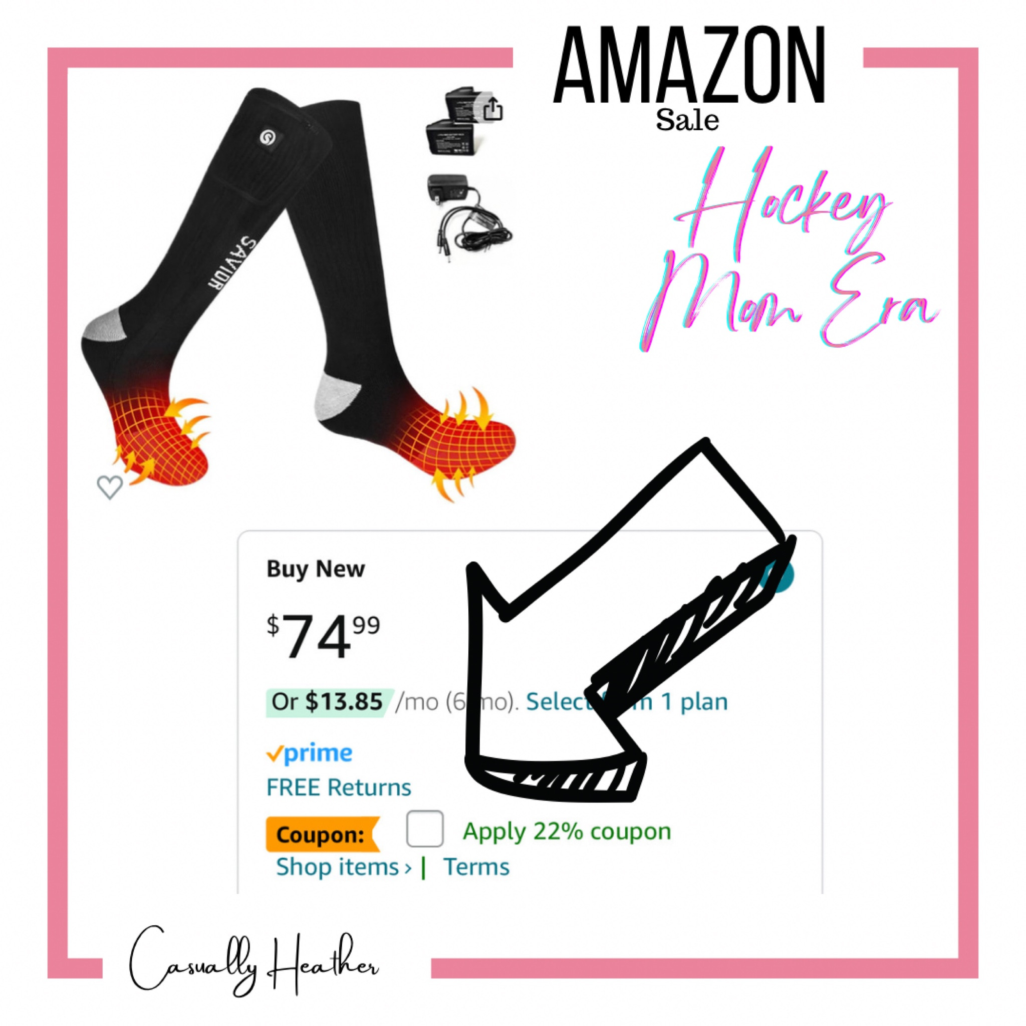 Coupon to save on my favorite heated socks #hockeymom

#LTKxPrime #LTKsalealert #LTKfindsunder100