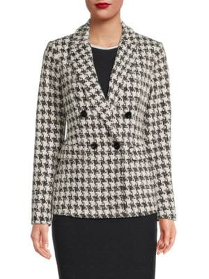 Tommy Hilfiger Houndstooth Slim Blazer on SALE | Saks OFF 5TH | Saks Fifth Avenue OFF 5TH