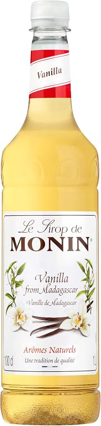 Monin Premium Vanilla Syrup 1L For Coffee And Cocktails. Vegan-Friendly, Allergen-Free, 100 Perce... | Amazon (UK)