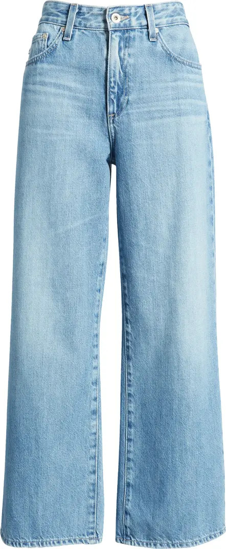 Saige High Waist Ankle Wide Leg Jeans | Nordstrom