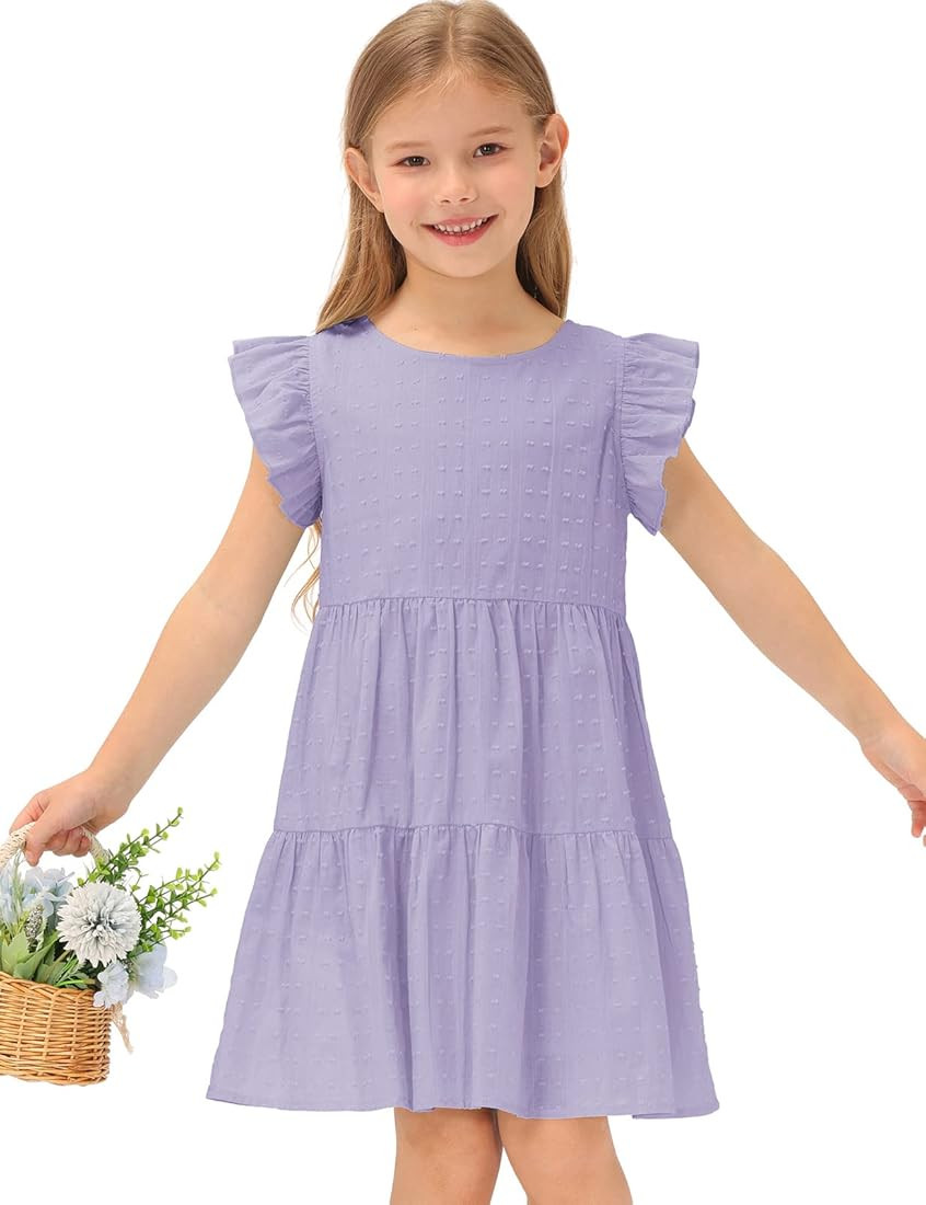 GRACE KARIN Girls Summer Dress Sleeveless Casual Crewneck A-Line Dresses for 5-12 Years Kids | Amazon (US)