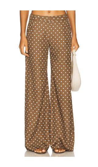 Amanda Uprichard x REVOLVE Saddler Pants in Brown. - size M | Revolve Clothing (Global)