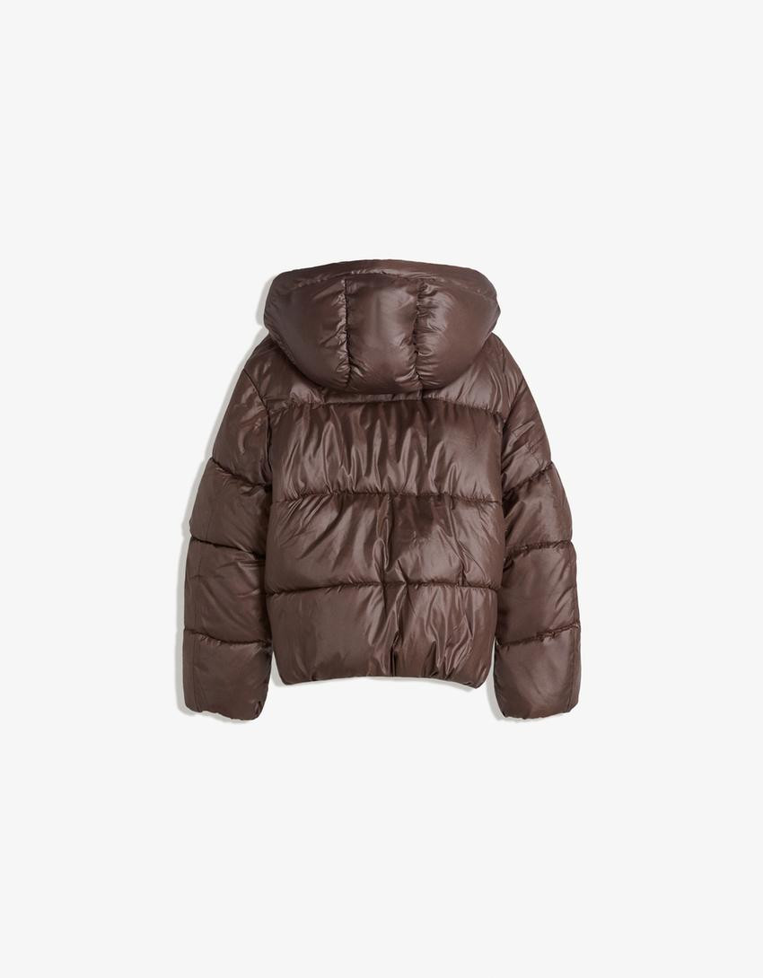 Wasserabweisende Puffy-Jacke mit Wärmeisolation - Jacken und Trenchcoats - Damen | Bershka DE