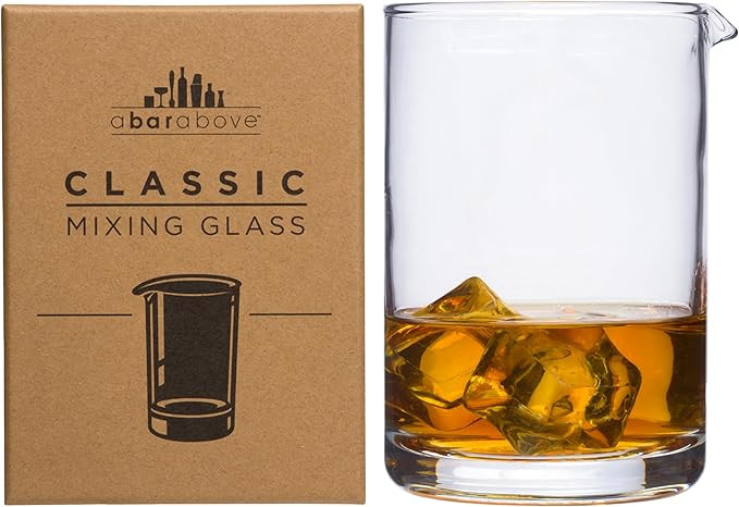 A Bar Above Classic Style Cocktail Mixing Glass, Thick, Sturdy Glass Beaker, to Mix and Stir Cock... | Amazon (US)