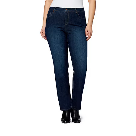Gloria Vanderbilt Women's Plus Amanda Classic Straight Leg Jean, 24w, Blue | JCPenney