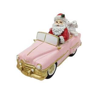 10" Santa & Poodles in Pink Car Tabletop Décor by Ashland® | Michaels | Michaels Stores