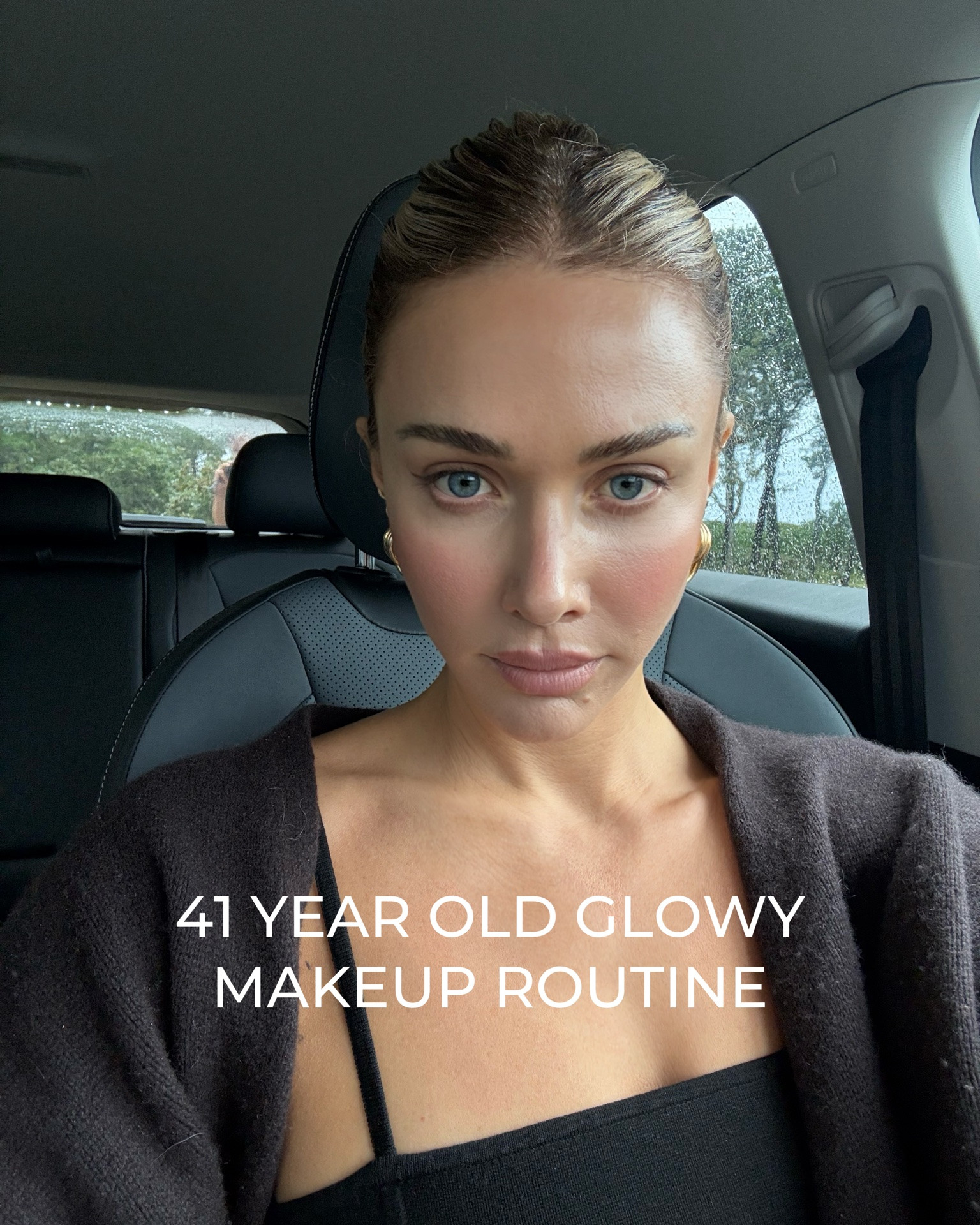 glowy makeup routine

Foundation in 100
Bronzer in soleil parfait 1
NARS blush in dominant 
Tower 28 blush in beach please 
Eye compact in trio no 20
Lip liner in liar