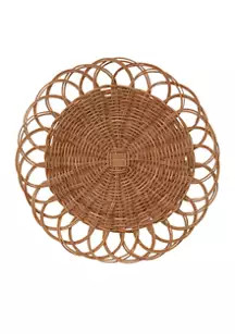 Biltmore® Rattan Loop Edged Charger | Belk