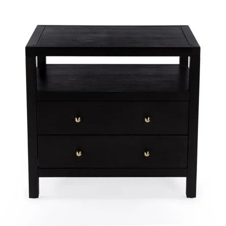 Nora 2-Drawer Wide Nightstand | Wayfair North America