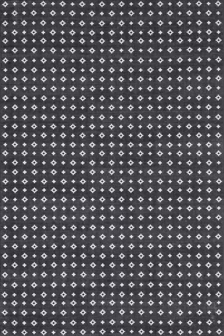 Dark Grey Marta Celtic Washable Indoor/Outdoor 5' x 8' Area Rug | Rugs USA