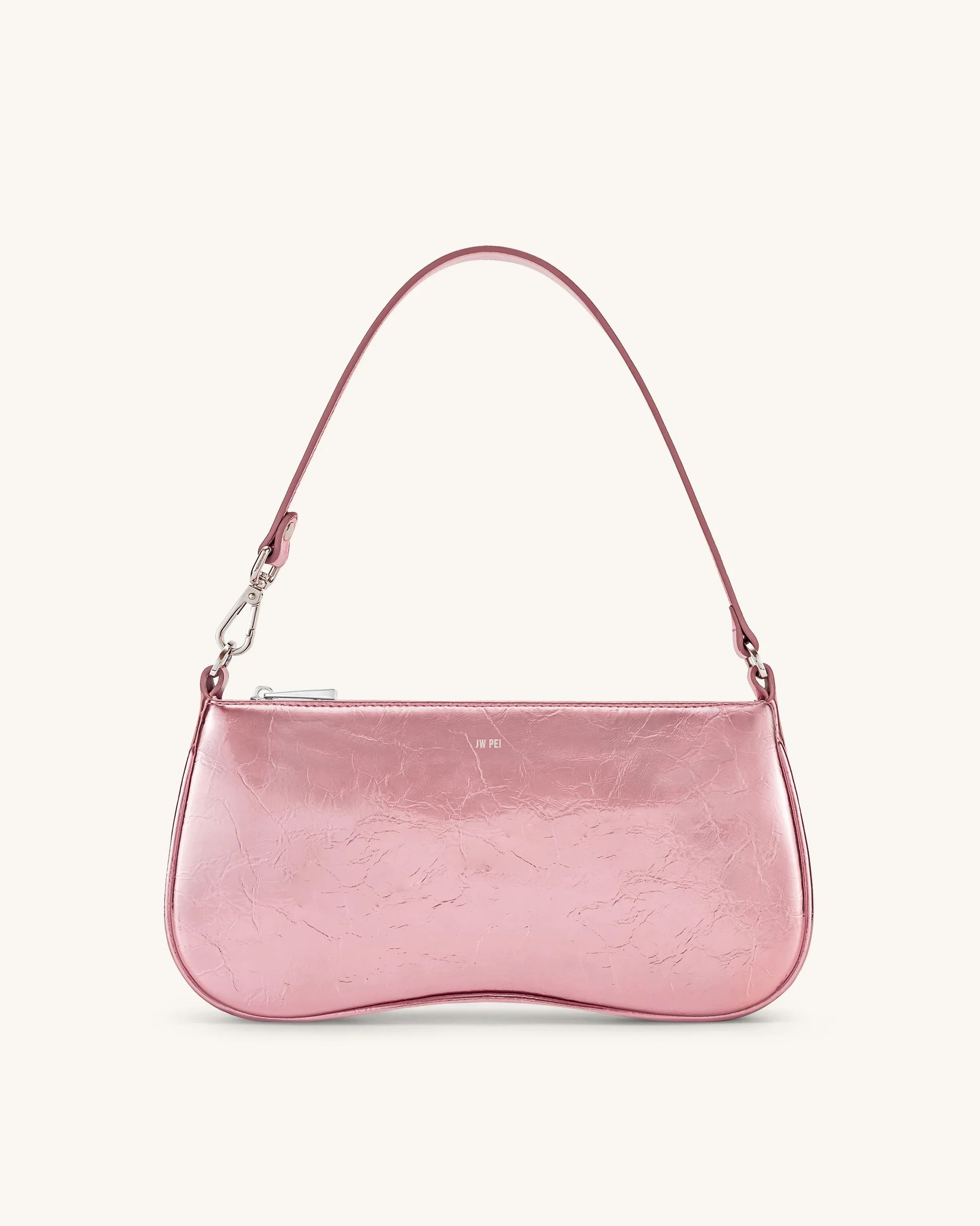 Eva Metallic Shoulder Bag - Pink | JW PEI US