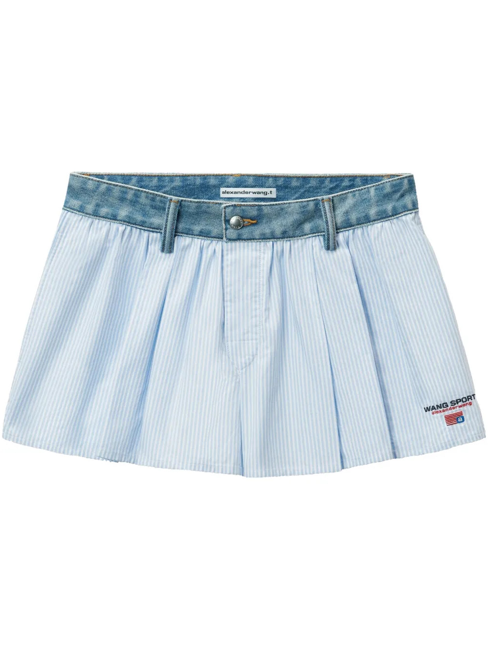Alexander Wang Denim Waist Shorts  | Blue | FARFETCH | Farfetch Global