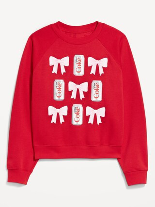 Diet Coke® Oversized Raglan Sweatshirt | Old Navy (US)