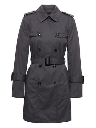 Banana Republic Womens Water-Resistant Classic Trench Pacific Navy Size L | Banana Republic US