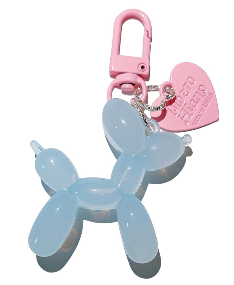 LAEKOU Jelly Balloon Dog Design Keychain for Women, Cute Girls Key Chain, Bag Charms Accessories ... | Amazon (US)