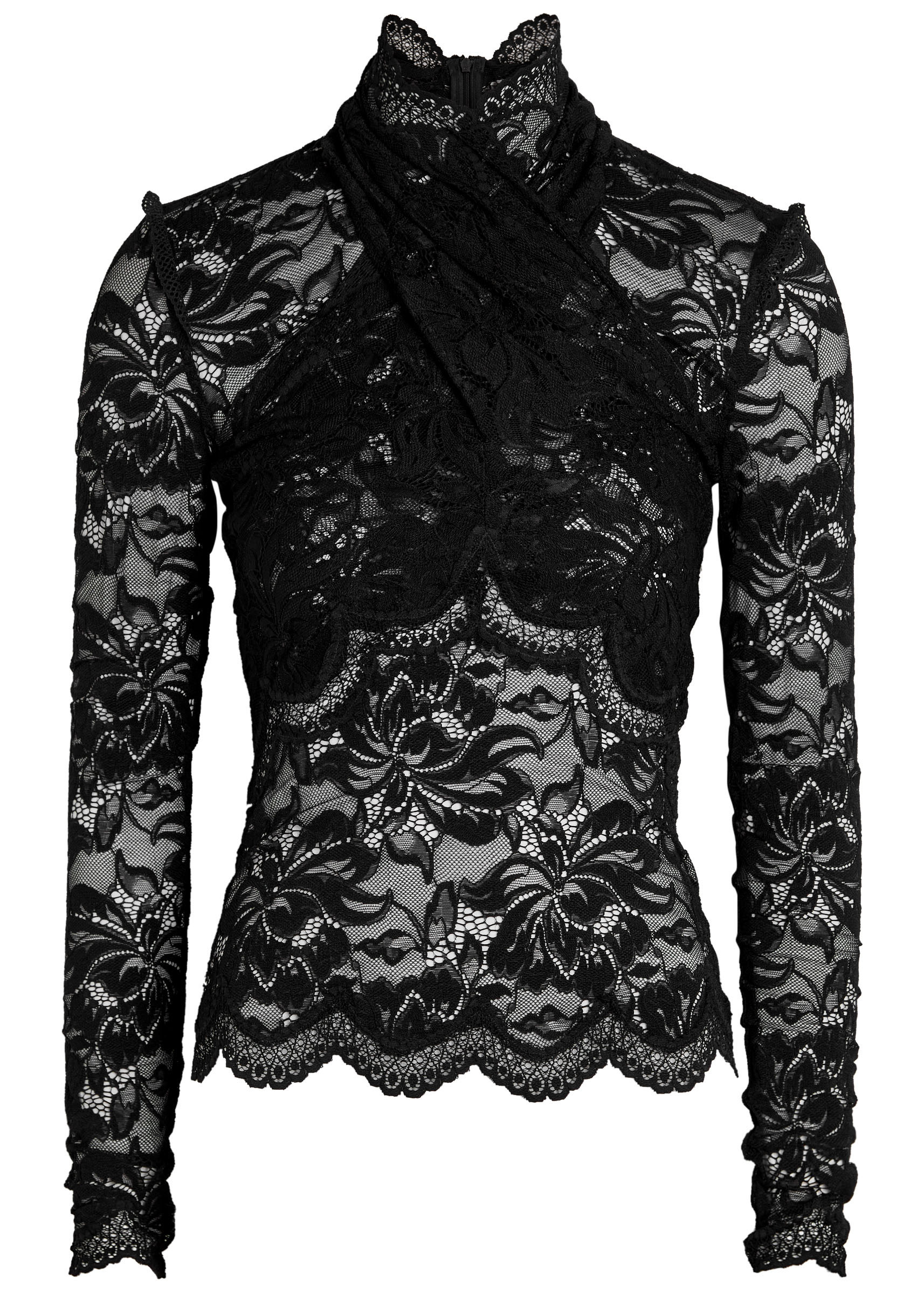 Floral stretch-lace top | Harvey Nichols