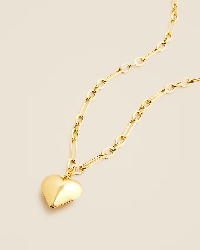 Heart pendant chain necklace | J. Crew US