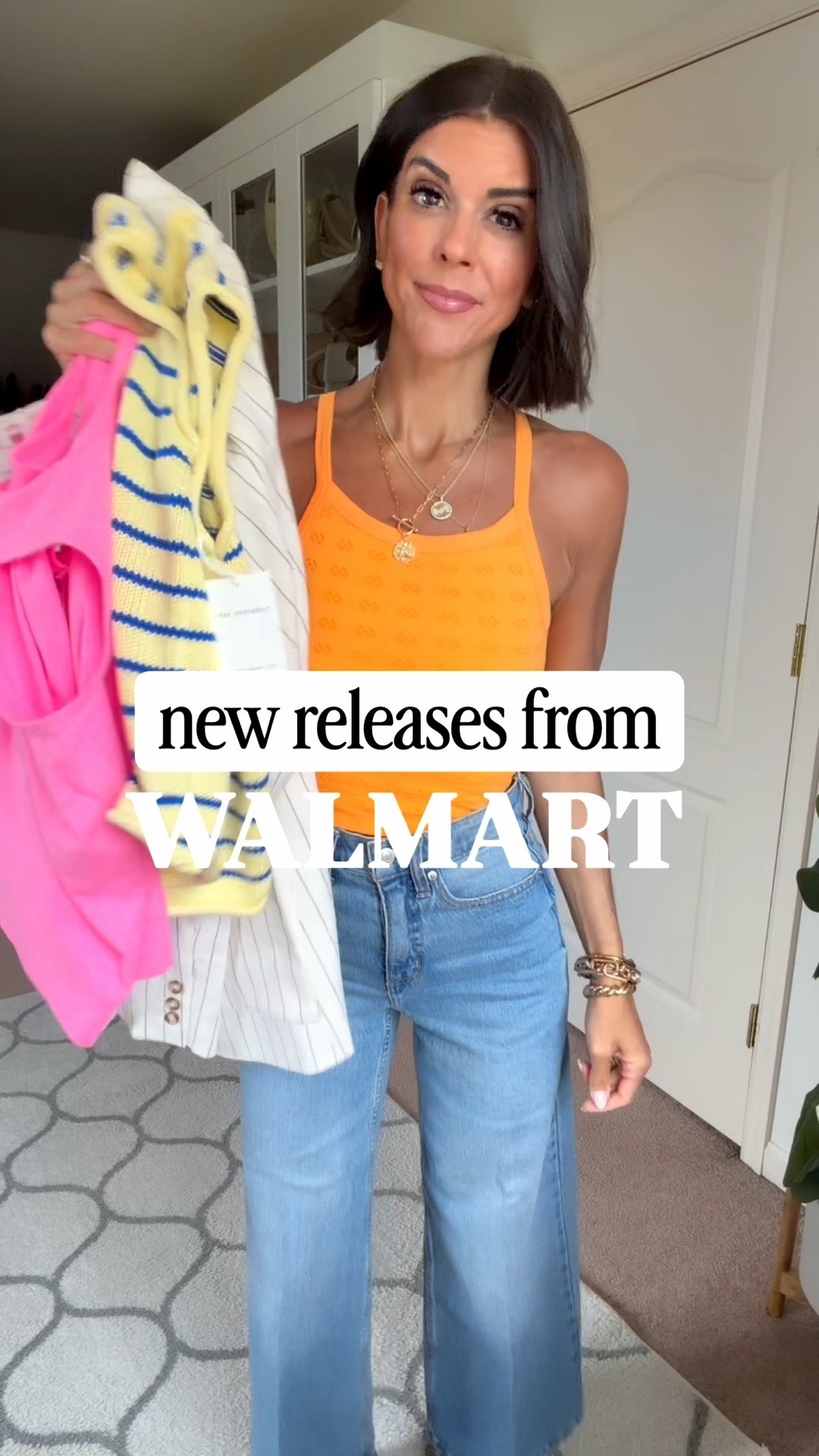 New releases from Walmart! Size xs in all tops except pink tank from little boys department! I’m in size large (I recommend sizing up one or two sizes from your regular size!). Jeans and shorts size 0. Blazer size small.

#LTKmomlife #LTKgrwm #LTKSaleAlert